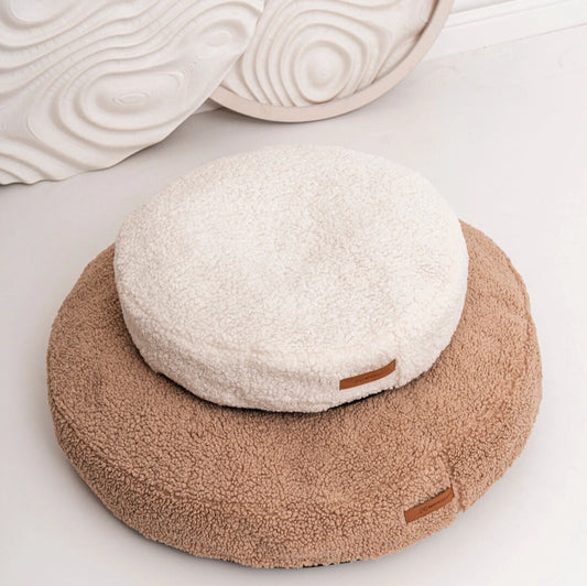 Lit rond COCO TEDDY beige pour chiens et chats - Rexproduct Sp. z o.o. Sp. k.