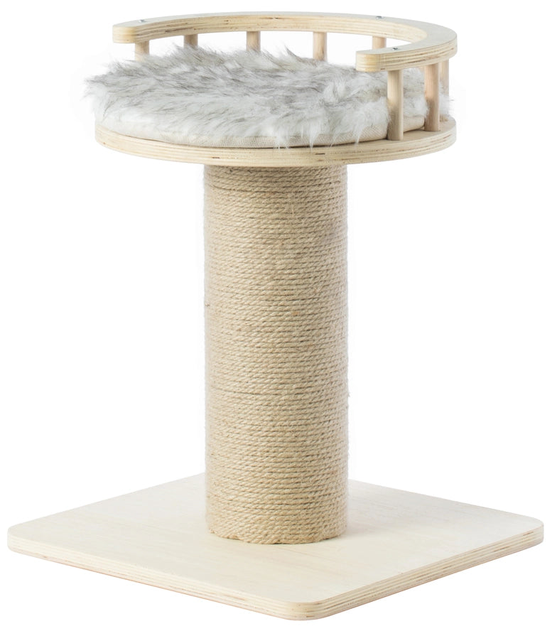 Arbre à Chat en Sisal en Bois avec Lit Pour Animal Domestique - Quickway Imports