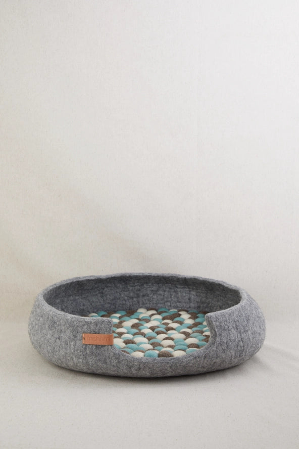 Panier de lit pour animaux domestiques en laine feutrée - Mishum