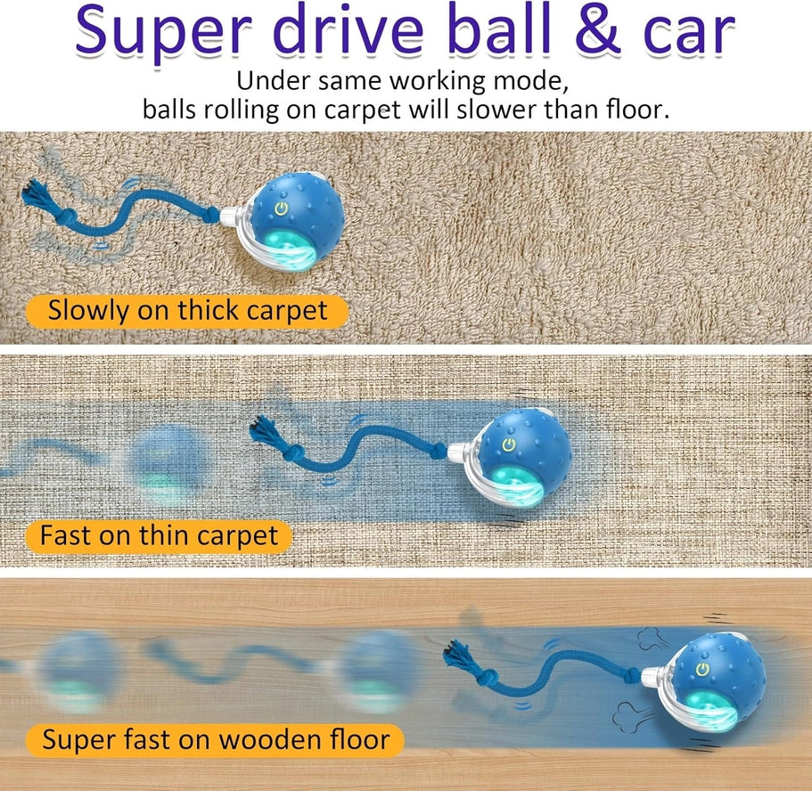 Balle Interactive pour Chat - Roulement Rapide Automatique - VIGOR