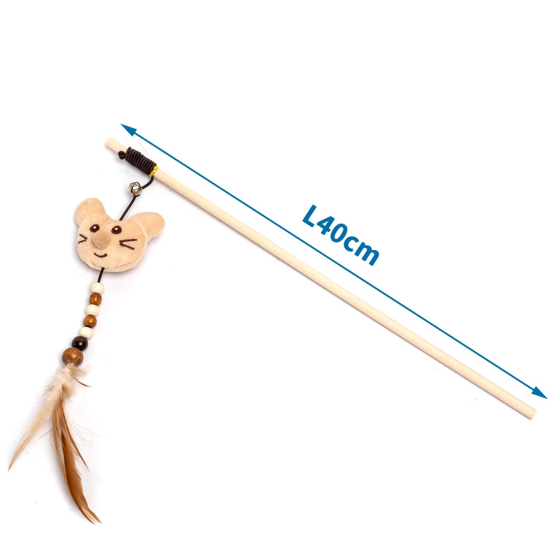Lot de 3 - Canne à pêche pour chat - Chat - Nobleza