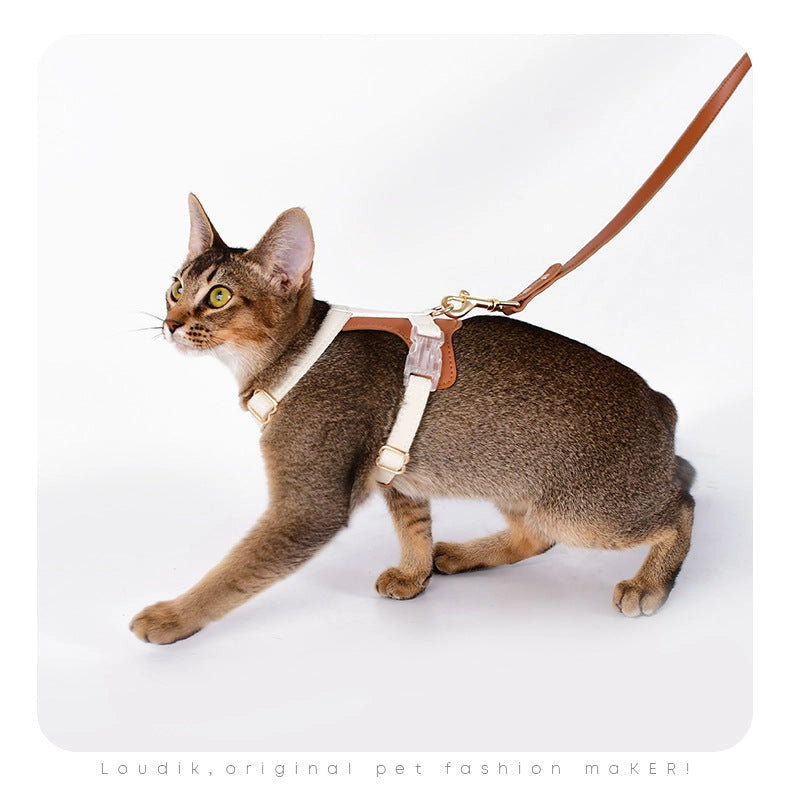 Loofie - Harnais pour animaux de compagnie en cuir végétal coloré - Cheerhunting