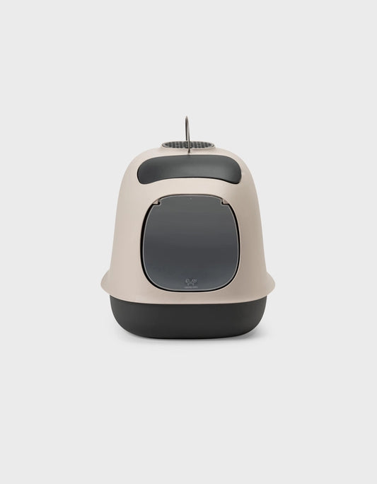 Bac à litière design avec filtre et accessoires de nettoyage - United Pets