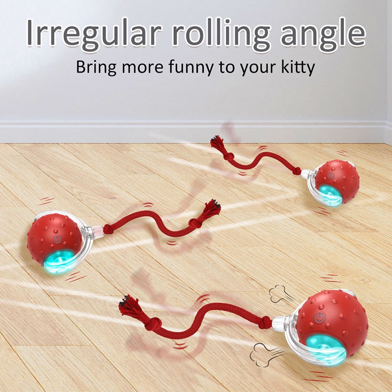 Balle Interactive pour Chat - Roulement Rapide Automatique - VIGOR