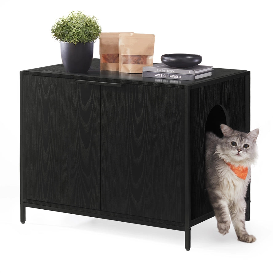 Boîtier de Bac à Litière Moderne pour Chat - Greenwestons