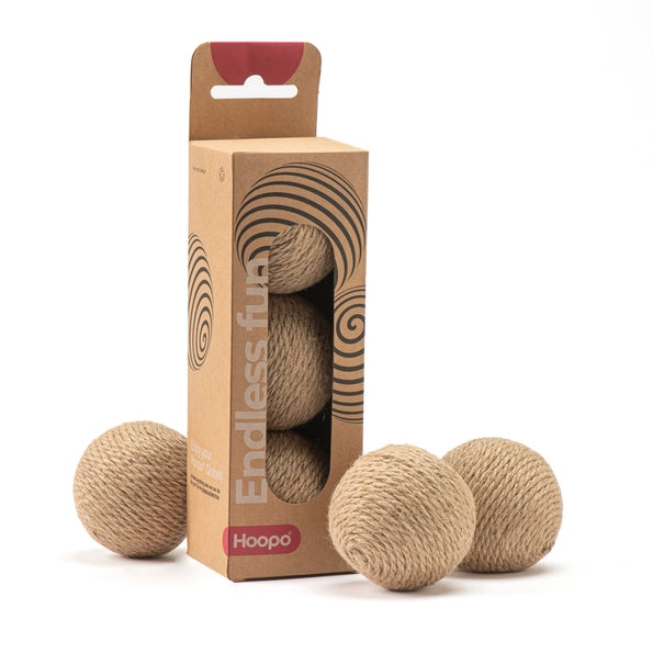 Boîte de balle robuste et naturelle pour chat