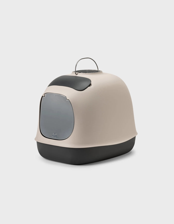 Bac à litière design avec filtre et accessoires de nettoyage - United Pets