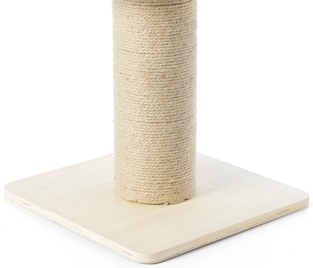 Arbre à Chat en Sisal en Bois avec Lit Pour Animal Domestique - Quickway Imports