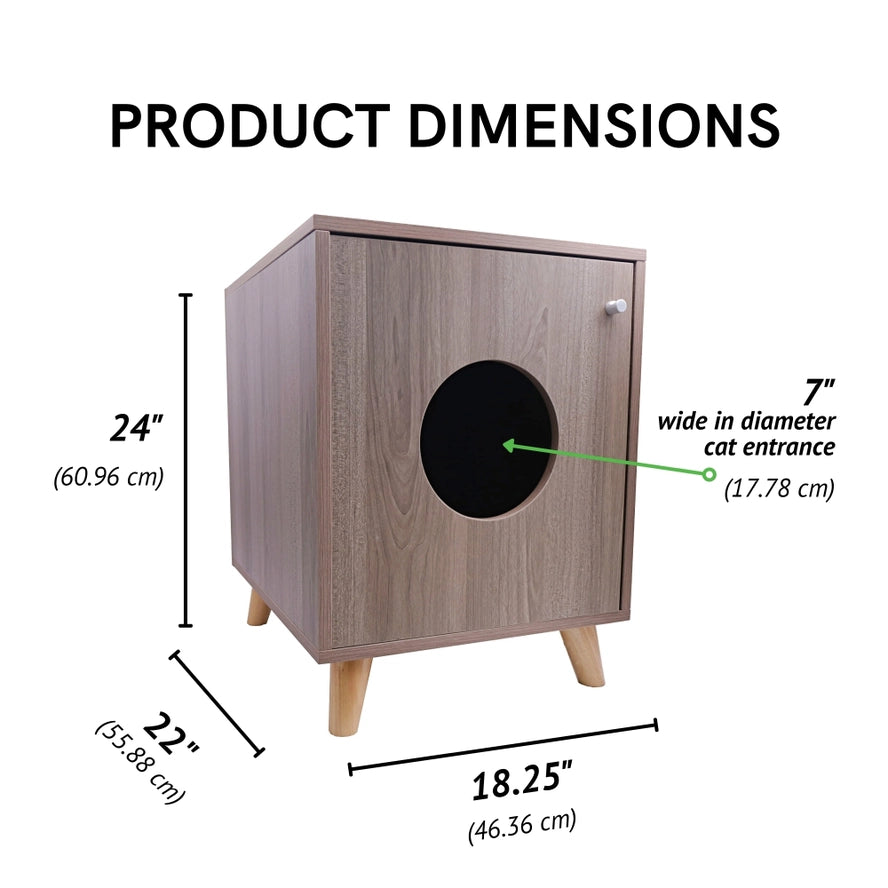 Meuble de litière pour chat caché Midlee (petit) - Midlee Designs