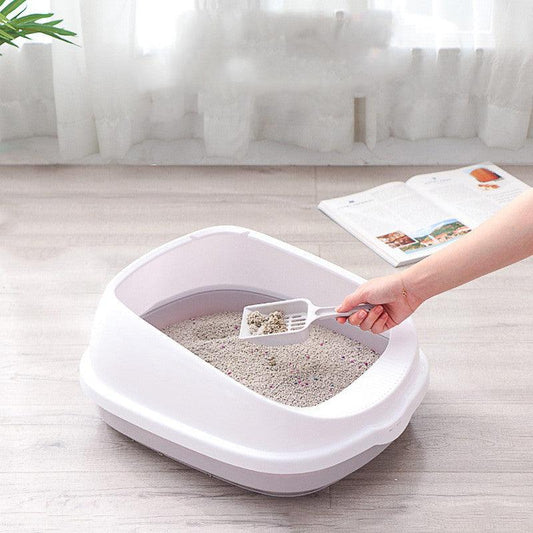 Oversized Splash-Proof Semi-Enclosed Cat Litter Box: The Ultimate Kitten Haven