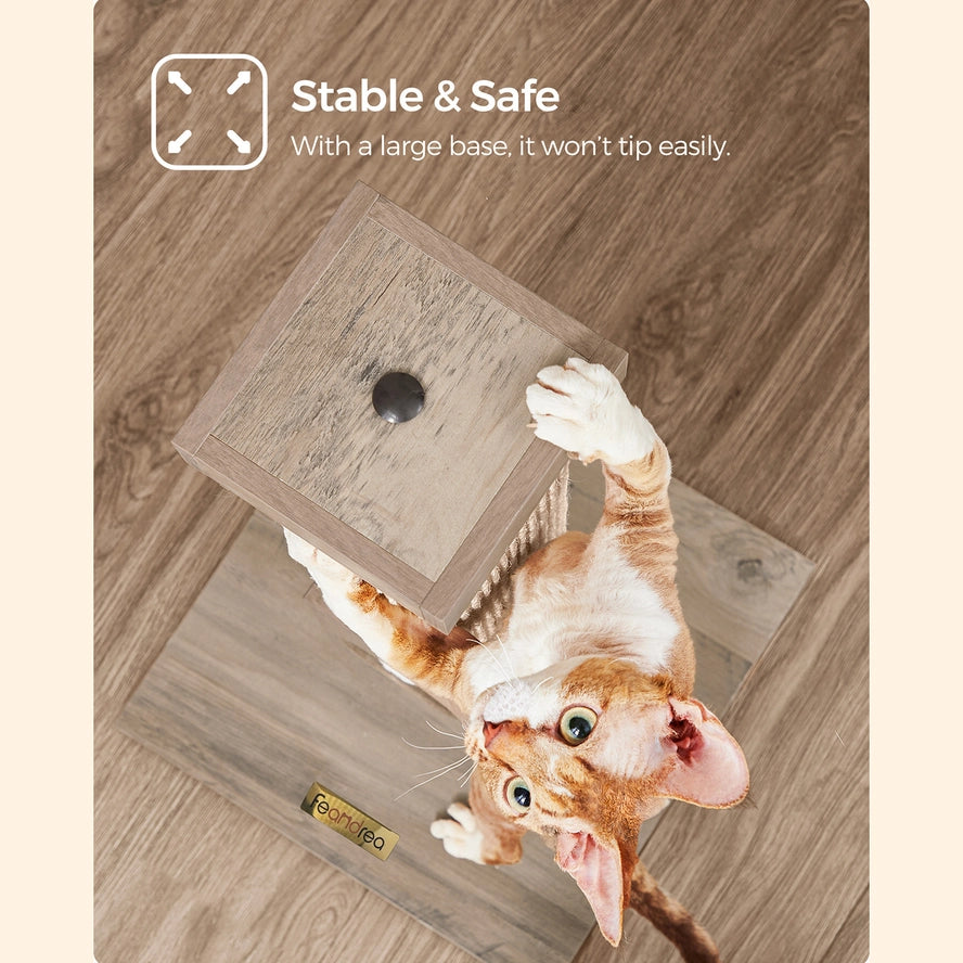 Griffoir pour Chat Gris-Beige - Greenwestons