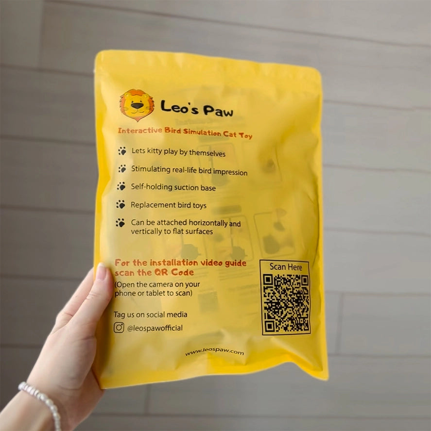 Ensemble de Jouets Interactifs pour Chats - Simulation d'Oiseaux - Leo's Paw