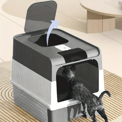 NNETM Extra Large Cat Litter Box Dual Entry – vue 2