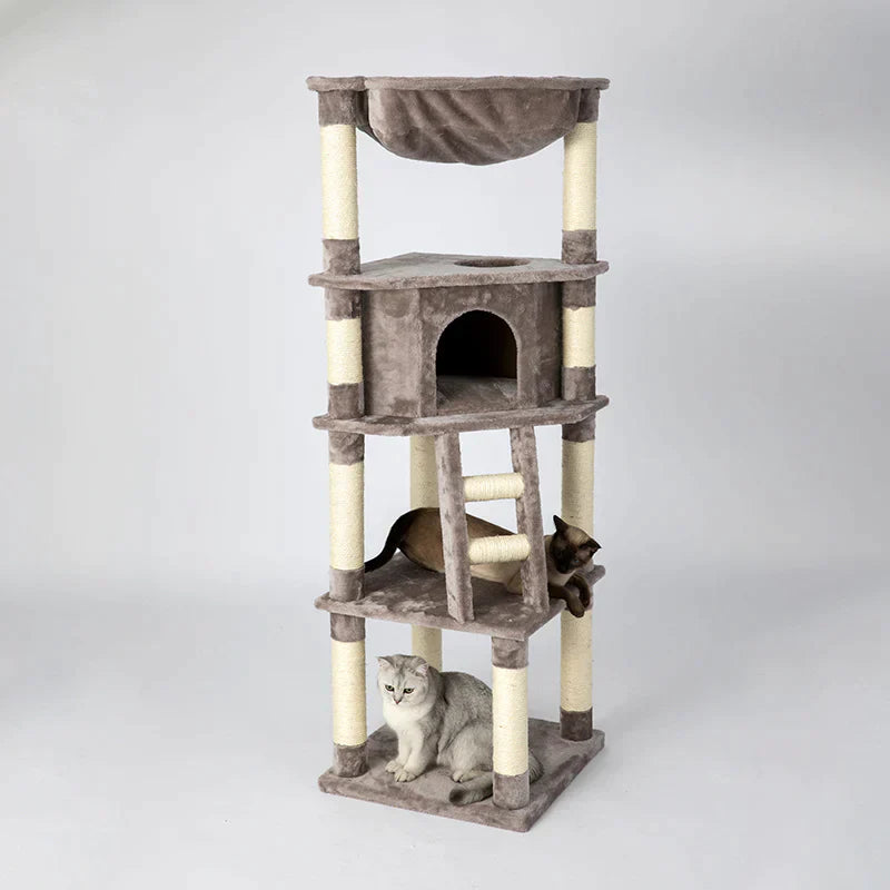 HONEYPOT CAT® Chipboard Flannel Cat Tree 158cm