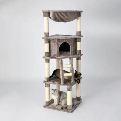 HONEYPOT CAT® Chipboard Flannel Cat Tree 158cm – vue 5