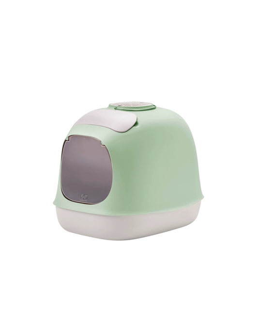 Bac à litière design avec filtre et accessoires de nettoyage - United Pets