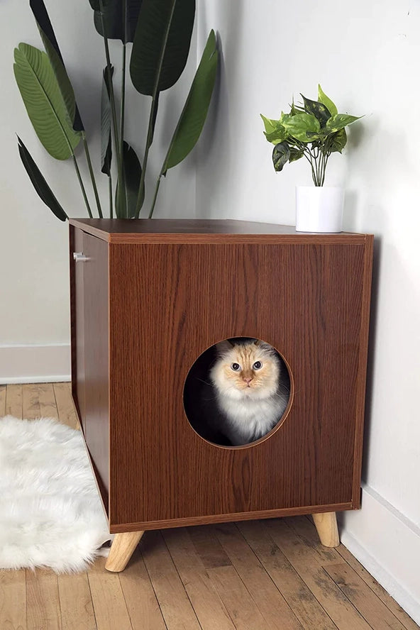 Meuble à Litière Pour Chat Caché - Midlee Designs