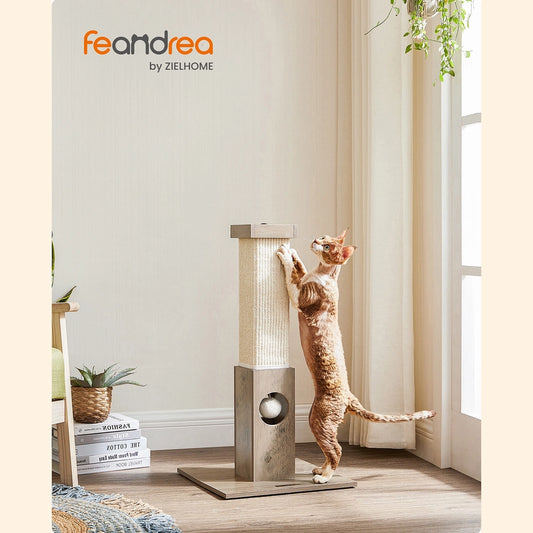 Griffoir pour Chat Gris-Beige - Greenwestons