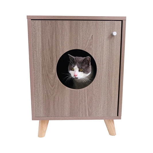 Meuble de litière pour chat caché Midlee (petit) - Midlee Designs