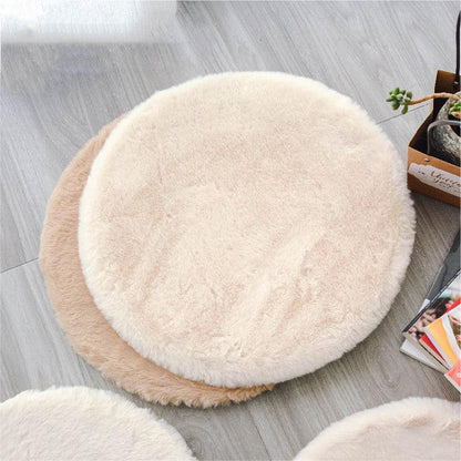 Luxurious Rabbit Velvet Cat Litter Round Mat – vue 5