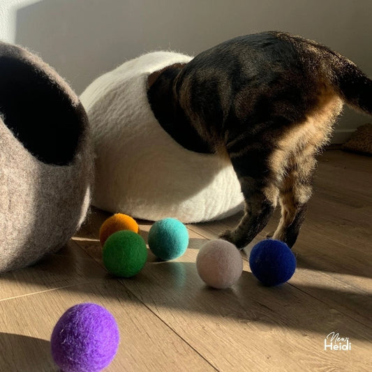 Set de 6 balles pour chat - New Heidi