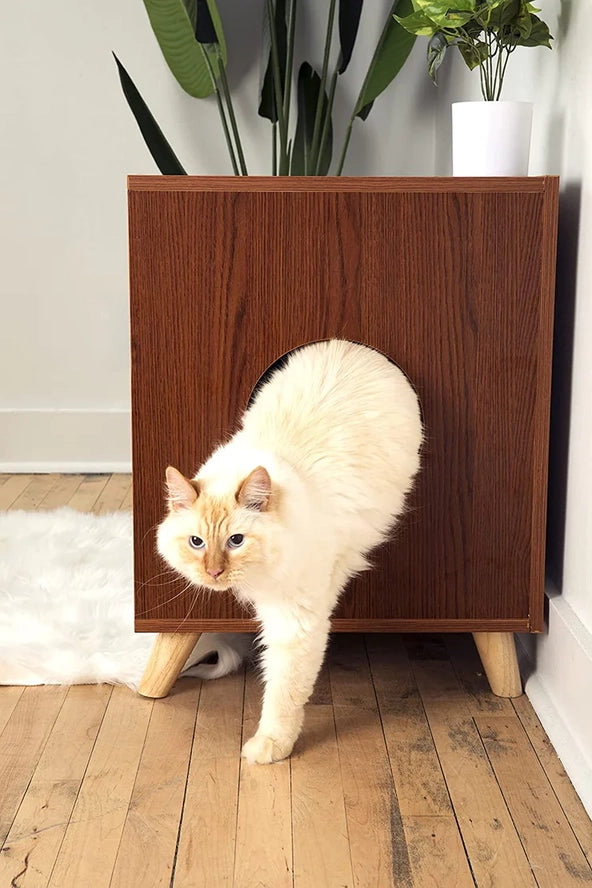 Meuble à Litière Pour Chat Caché - Midlee Designs