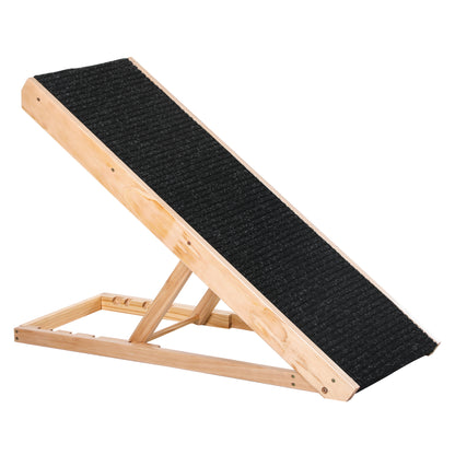 Rampe pour chien de grande taille pliable, escalier pour chien canapé avec hauteur ajustable 26-61 cm, noir
