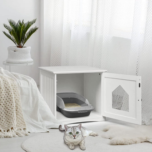 NNECW Cat Hidden Litter Enclosure Box