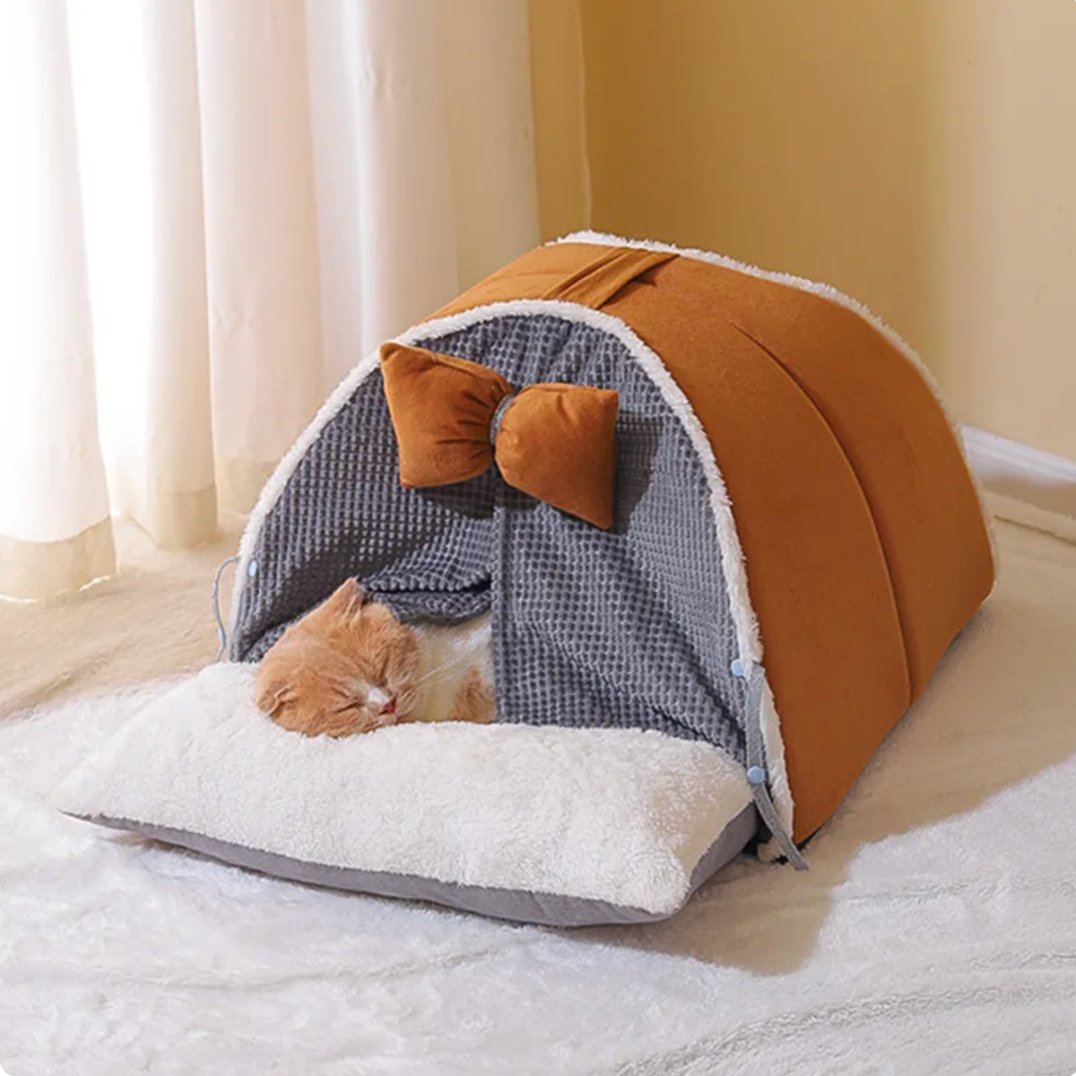 Ribbon Cat Dog Pet Tent House – vue 3