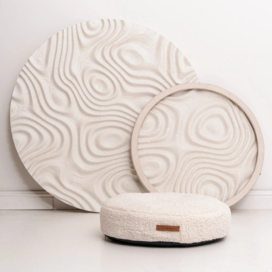 Lit rond COCO TEDDY beige pour chiens et chats - Rexproduct Sp. z o.o. Sp. k.