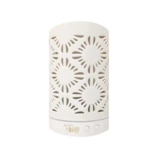 Diffuseur d'huiles essentielles en céramique blanc