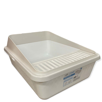 High Back Cat Litter Tray Large - Pet Fresh Clean Kitten Toilet Box – vue 5