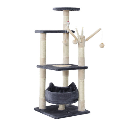 NNEDSZ Cat Tree Scratching Post Scratcher Cat Tree Tower Condo House toys 110cm – vue 4