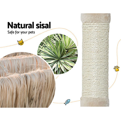 NNEDSZ Cat Tree Scratching Post Scratcher Cat Tree Tower Condo House toys 110cm – vue 3