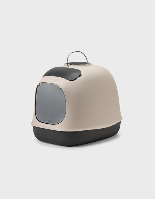 Bac à litière design avec filtre et accessoires de nettoyage - United Pets