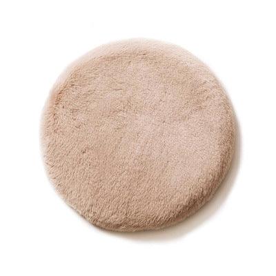 Luxurious Rabbit Velvet Cat Litter Round Mat – vue 3
