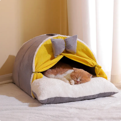 Ribbon Cat Dog Pet Tent House – vue 2