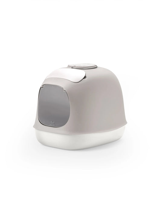 Bac à litière design avec filtre et accessoires de nettoyage - United Pets