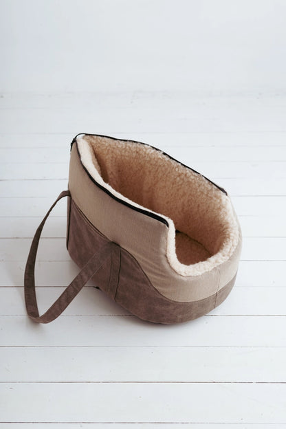 Sac de transport en laine mérinos pour chat et petit chien – CottoHouse – vue 9