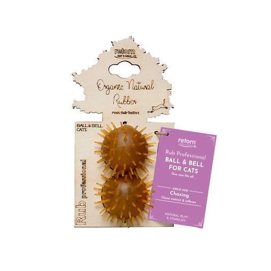 Jouet pour chats Rub Ball & Bell X2 - POCURULL SL (Retorn)