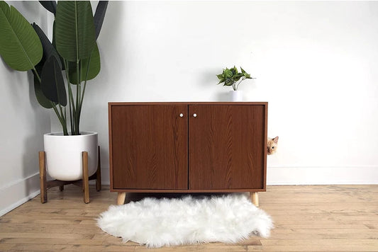 Meuble à Litière Pour Chat Caché - Midlee Designs