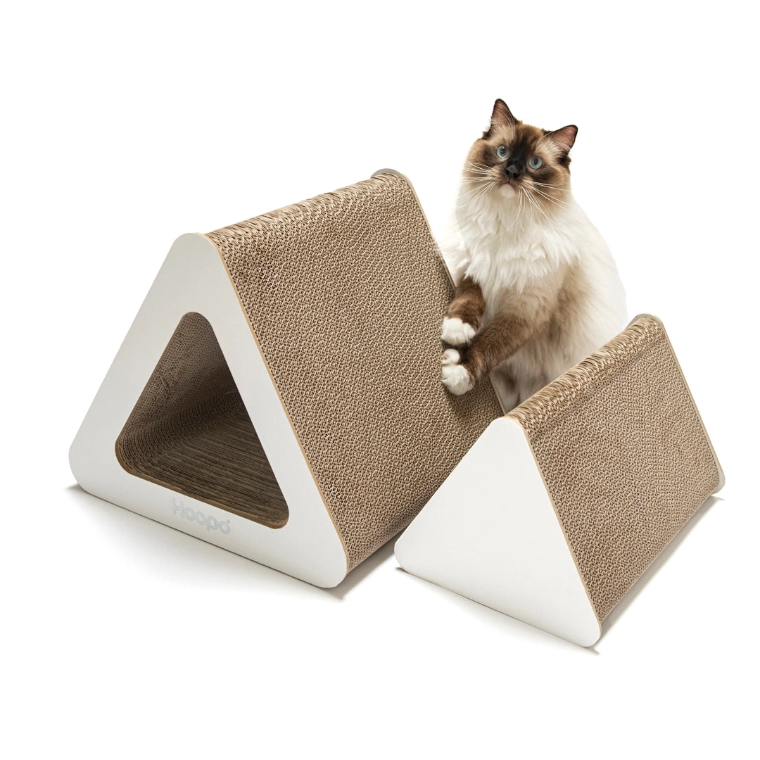 Meubles à gratter triangulaires pour chats - Jouets pour chats écologique - Hoopo