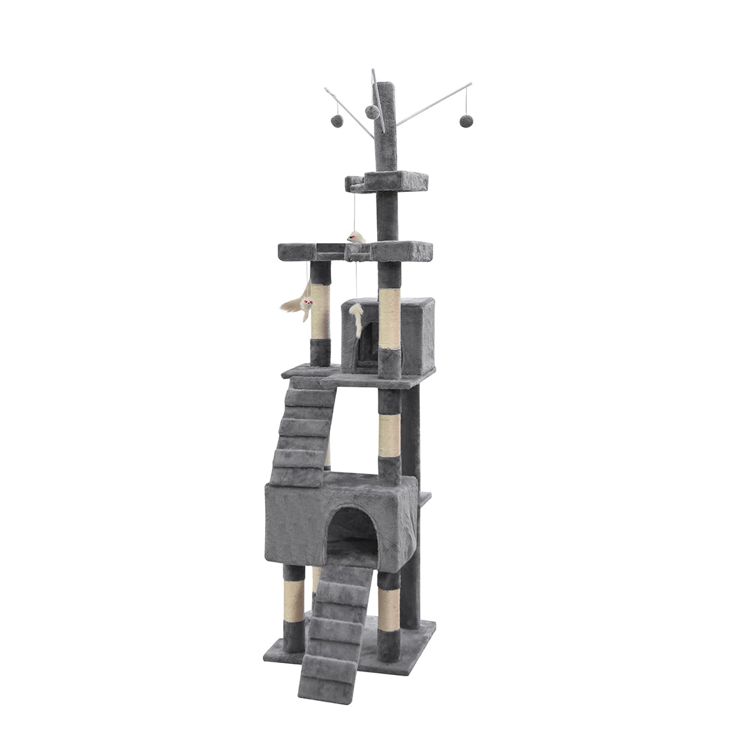 PaWz Cat Tree Scratching Post Scratcher Grey