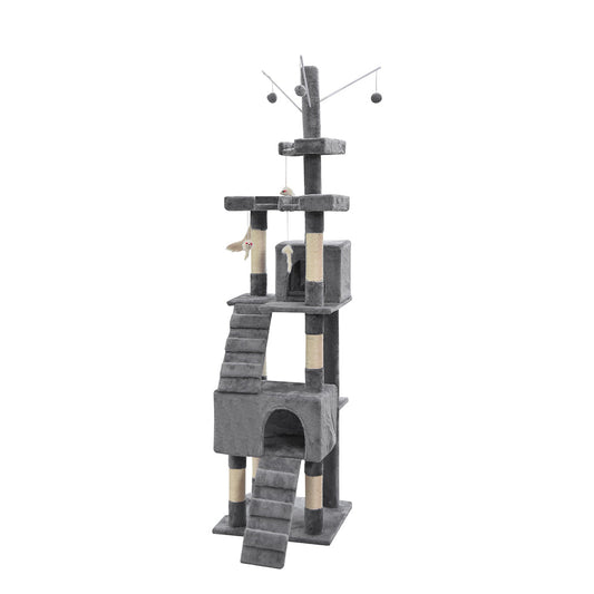 PaWz Cat Tree Scratching Post Scratcher Grey