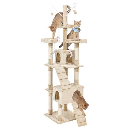 PaWz Cat Tree Scratching Post Scratcher Beige – vue 3