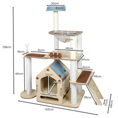 PaWz Cat Tree Scratching Post Scratcher – vue 2