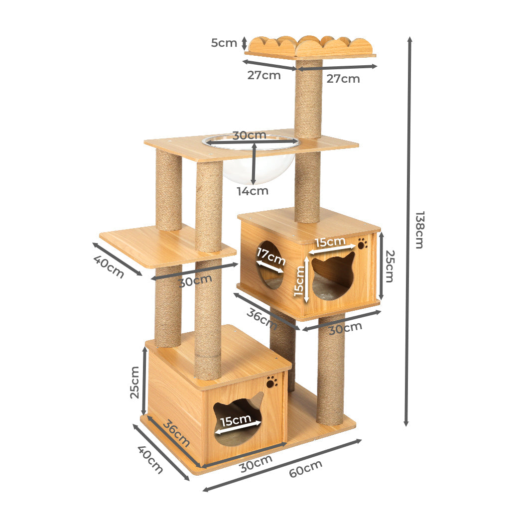 NNEIDS PaWz Cat Tree Scratching Post Scratcher