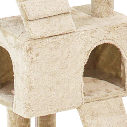 PaWz Cat Tree Scratching Post Scratcher Beige – vue 5
