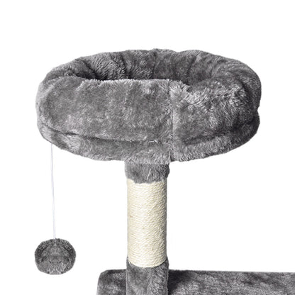 PaWz 130cm Cat Tree Toy Scratching Post Grey – vue 2