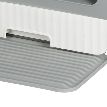PaWz Fully Enclosed Cat Litter Box Mat Grey – vue 2